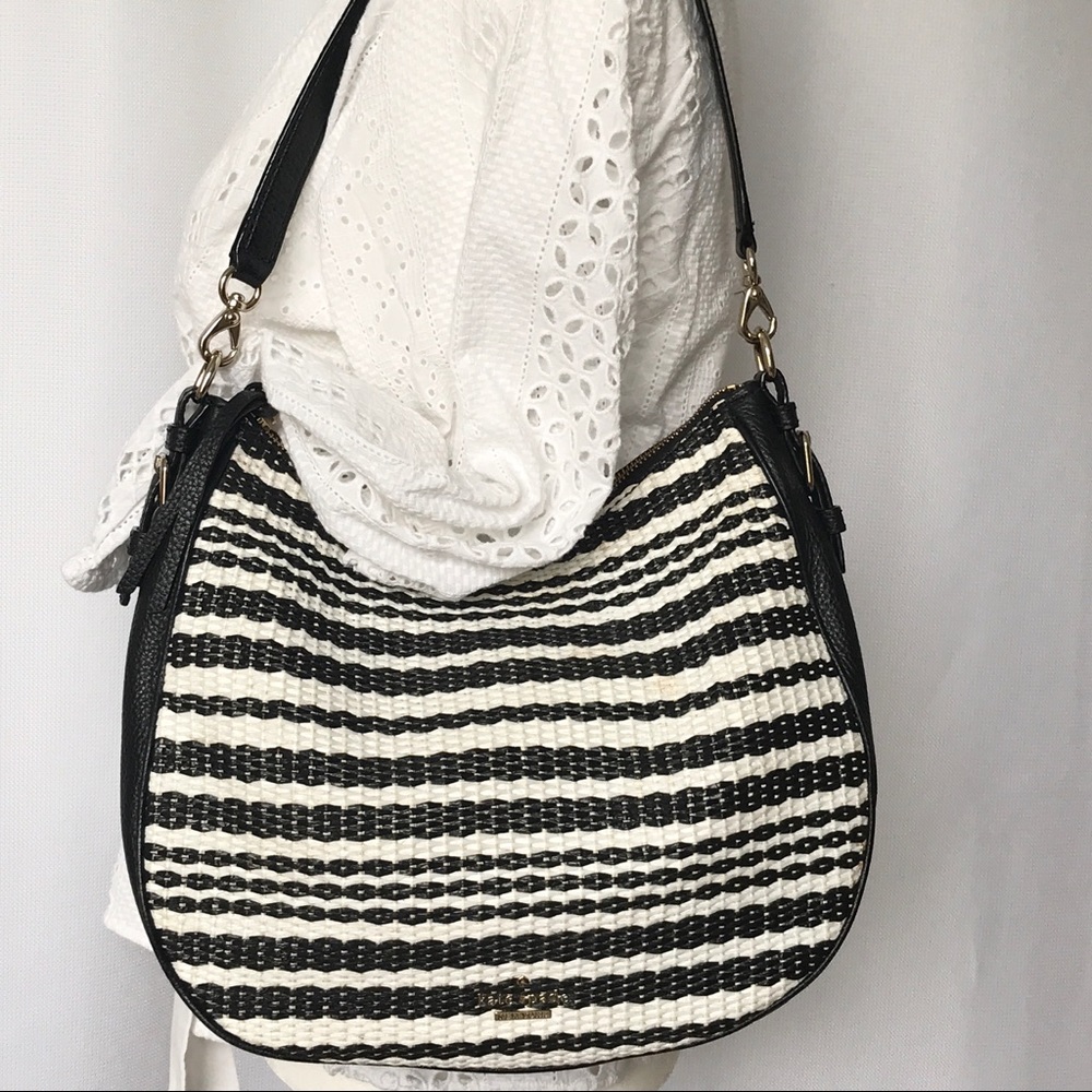 kate spade Cobble Hill Mylie bag in black & white